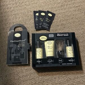 The Art of Shaving Black and Cream Grooming Set + Samples